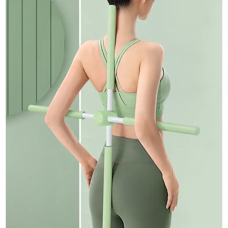 Multifunctional Corrective Body Plasticity Shoulder Back Shape Open Back Stick Body Building Yoga Stick Stretching Tool for Post Featured Image