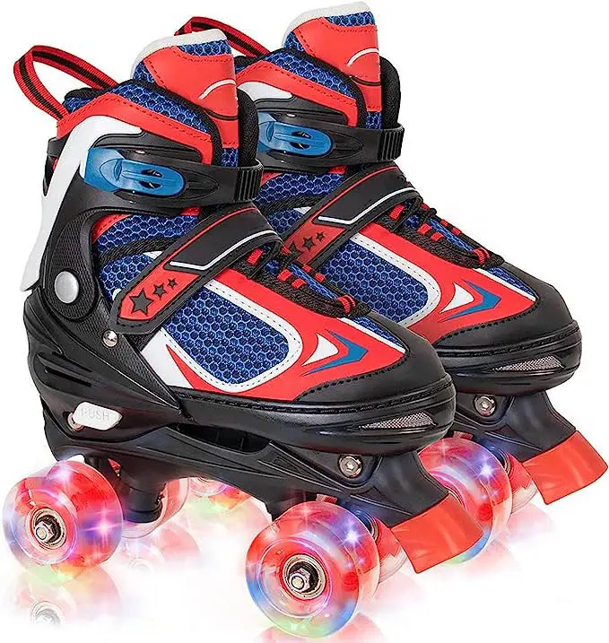 Kids Skates 4 Sizes Adjustable Quad Skates