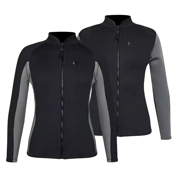 Warmers wetsuit 2mm 3MM adult sport Freediving jacket Male warm viscose surf anti-jellyfish free diving black wetsuit top Featured Image