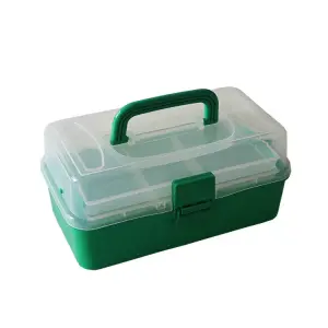 Fishing tackle box, portable ABS fishing box, sea boat fishing tool accessories