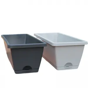 Hollen pot vegetable pot Vegetable pot Multi-specification family balcony planting vegetable planting flower rectangular planting trough