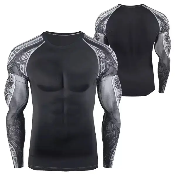Men Rash Guard Long Sleeve Shirt Set Base Layer Bjj Rash Guard for Women UV/SPF Shirt Swim Shirts Neoprene Compression Rashguard Featured Image
