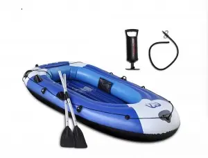Amazon hot selling drop stitch PVC Thicken Inflatable Rowing Air floor Fishing dinghy Boat with Paddle and pump for adult