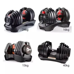 Iron Adjustable Dumbbell Set 40kg 24kg Gym Fitness Dumbbells Weights 552 1090 Home Weight Equipment for Sale 5 to 90lb 24 40 Kg