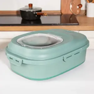 Moistureproof Sealing Large Plastic Dog Pantry Containers Bin Collapsible Pet Food Storage Container With Wheels