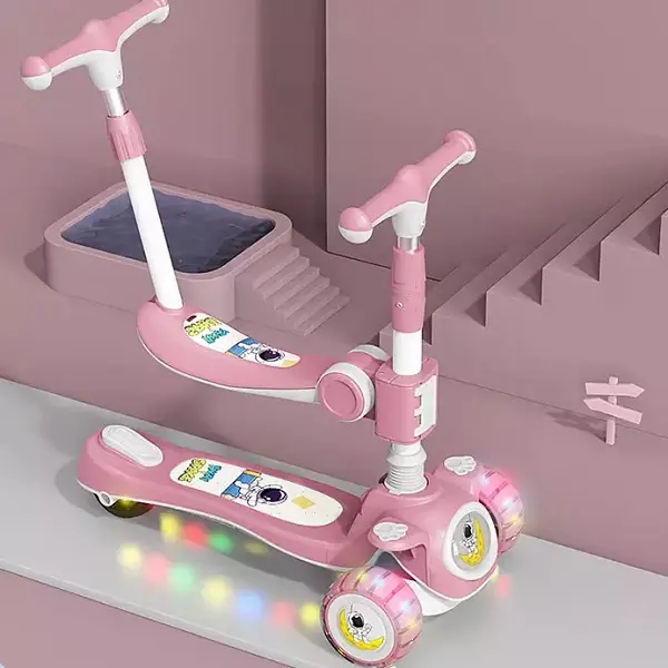 Direct Selling Lazy Child Scooter Foldable Multifunction Kids Skating Scooter