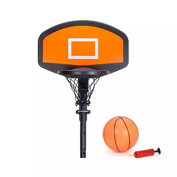 Trampoline Basketball Hoop with Pump and Mini Basketball Easy Install Basketball Hoop for Trampoline Featured Image