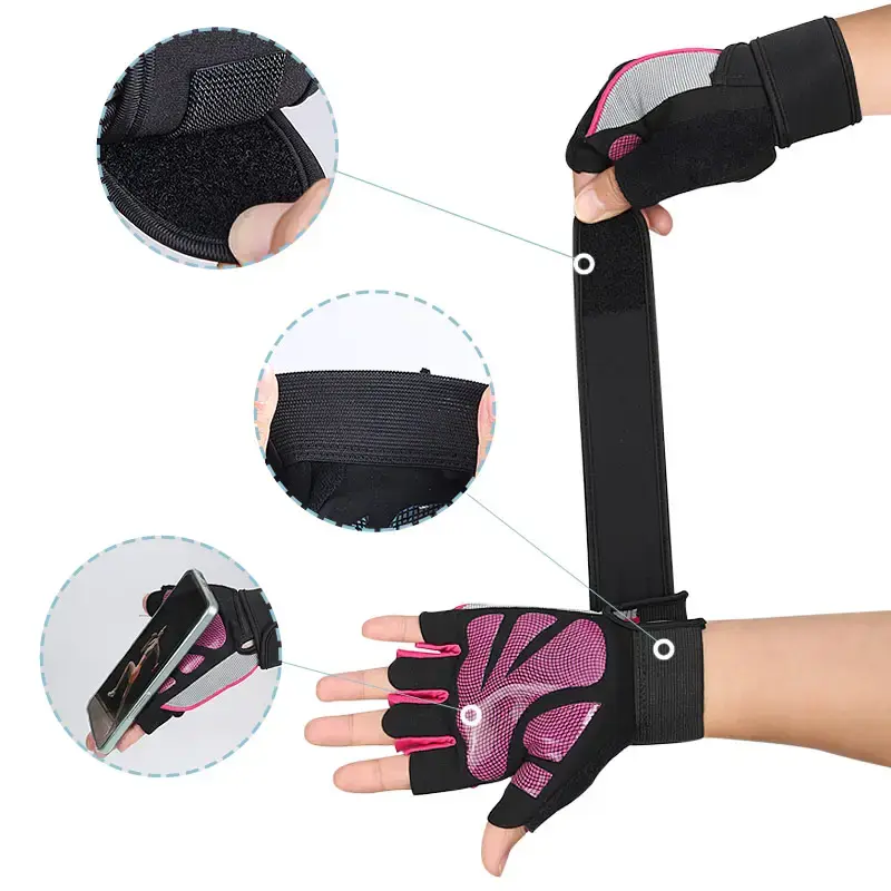 New Sports Half Finger Racing Gloves Summer Neutral Silicone Non-Slip Wear-Resistant Gym Sports Gloves Cycling Glove