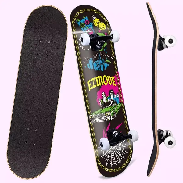 Skateboard Manufacturer 7 Ply Canadian Maple Complete Skate Board Deck Patinetas Featured Image