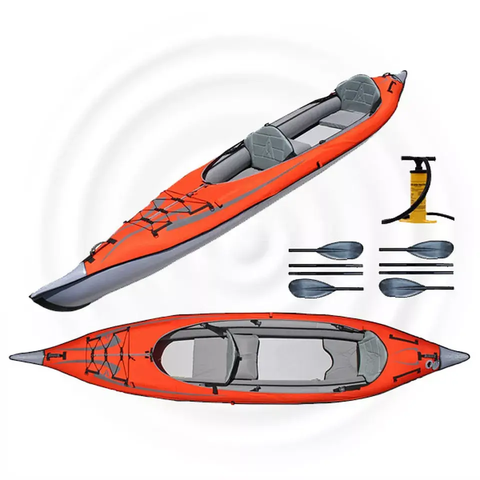 Single or double 470cm kayak for 2 people drop needle inflatable kayak Featured Image