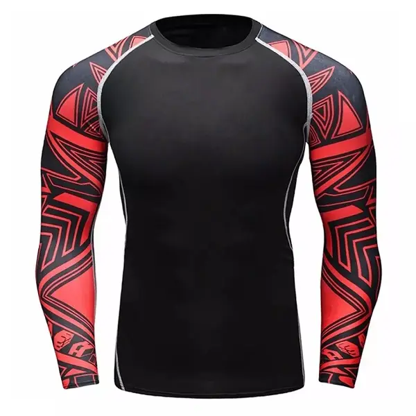 2022 latest design Customized men long sleeve Rash guard Featured Image