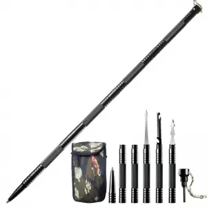 Amazon Hot Sale Ready to Ship 6 Bars Outdoor Use Multifunctional Trekking Pole/Alpenstocks