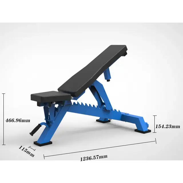 Multifunctional indoor adjustable flat bench to practice weights