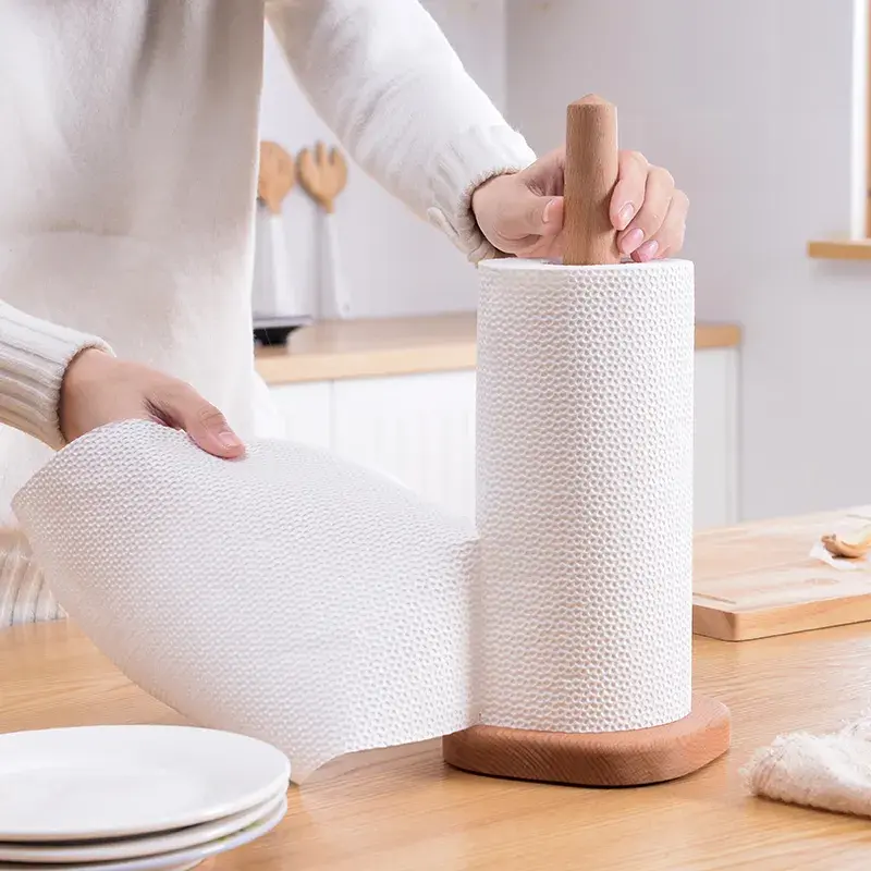 Eco-friendly Disposable Wood Pulp Roll Paper Kitchen 2 Ply Kitchen Paper Towel For Restaurant