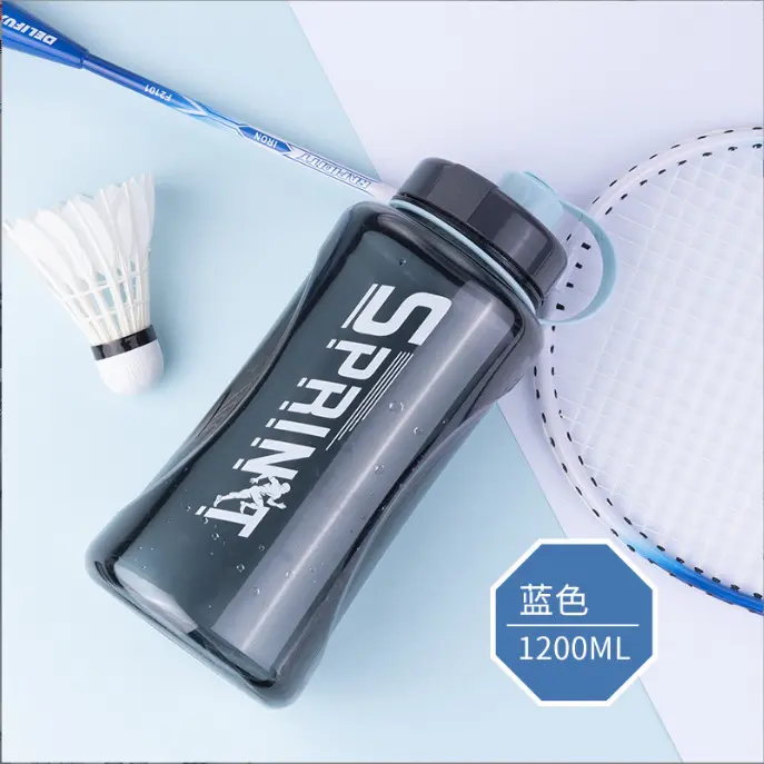 Camellia water cup, large capacity cup, plastic cup, plastic cup, space cup, outdoor sports portable large size kettle, 1.2L