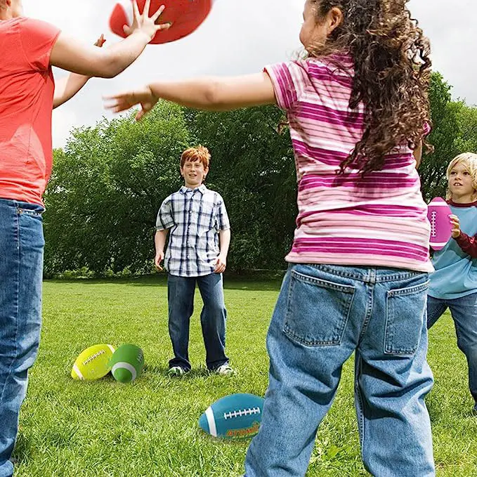 Athletics Rubber Playground Balls | Includes Pump & Storage Bag