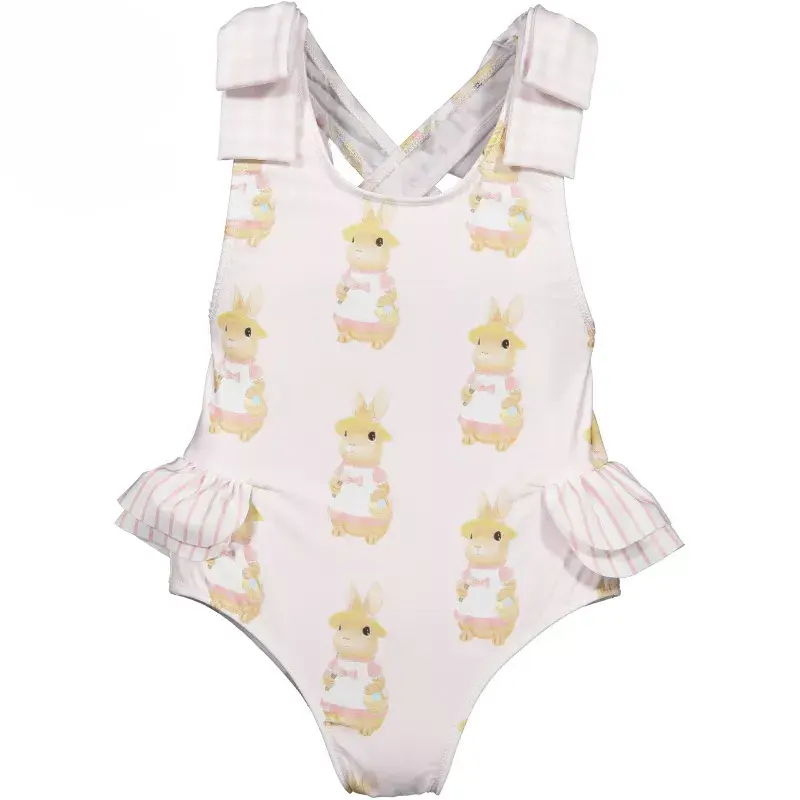 Children’s printed one-piece beach swimsuit Featured Image