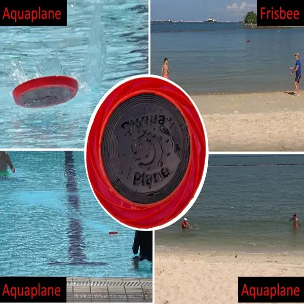 NEW DISQUAPLANE, 2 in 1, air and water frisbee, ideal outdoor game for friends & Familllies