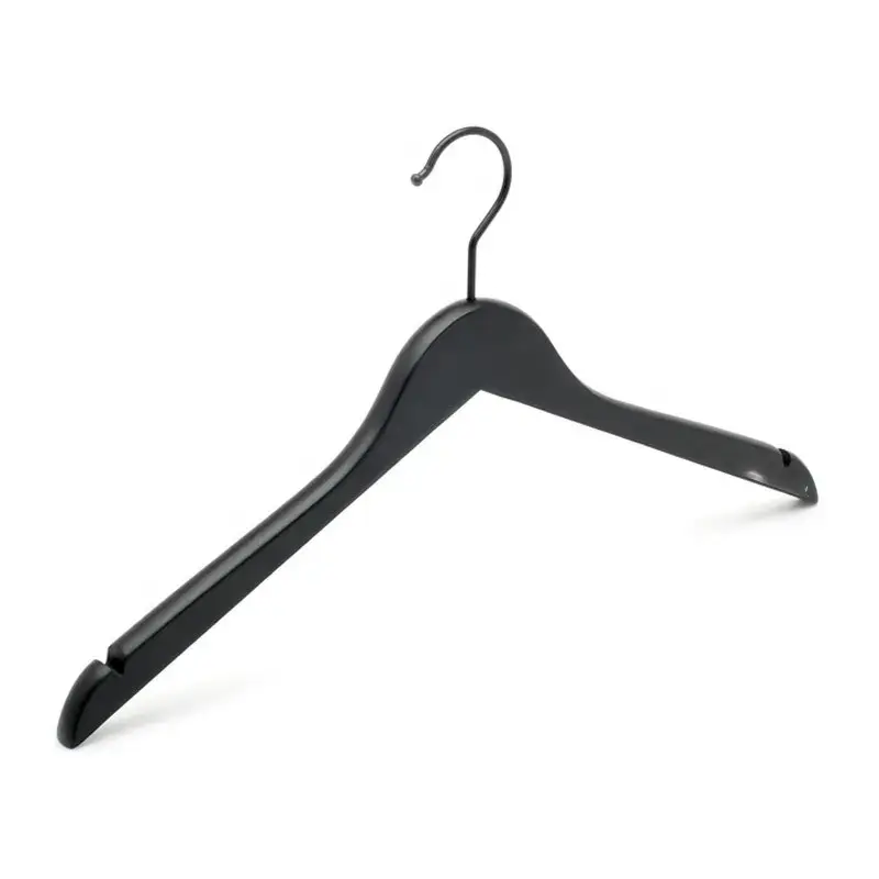 Wooden Hangers in Natural,White,Black,Cherry,Antique Color,Suit Clothes Hanger with Non Slip Pants Bar