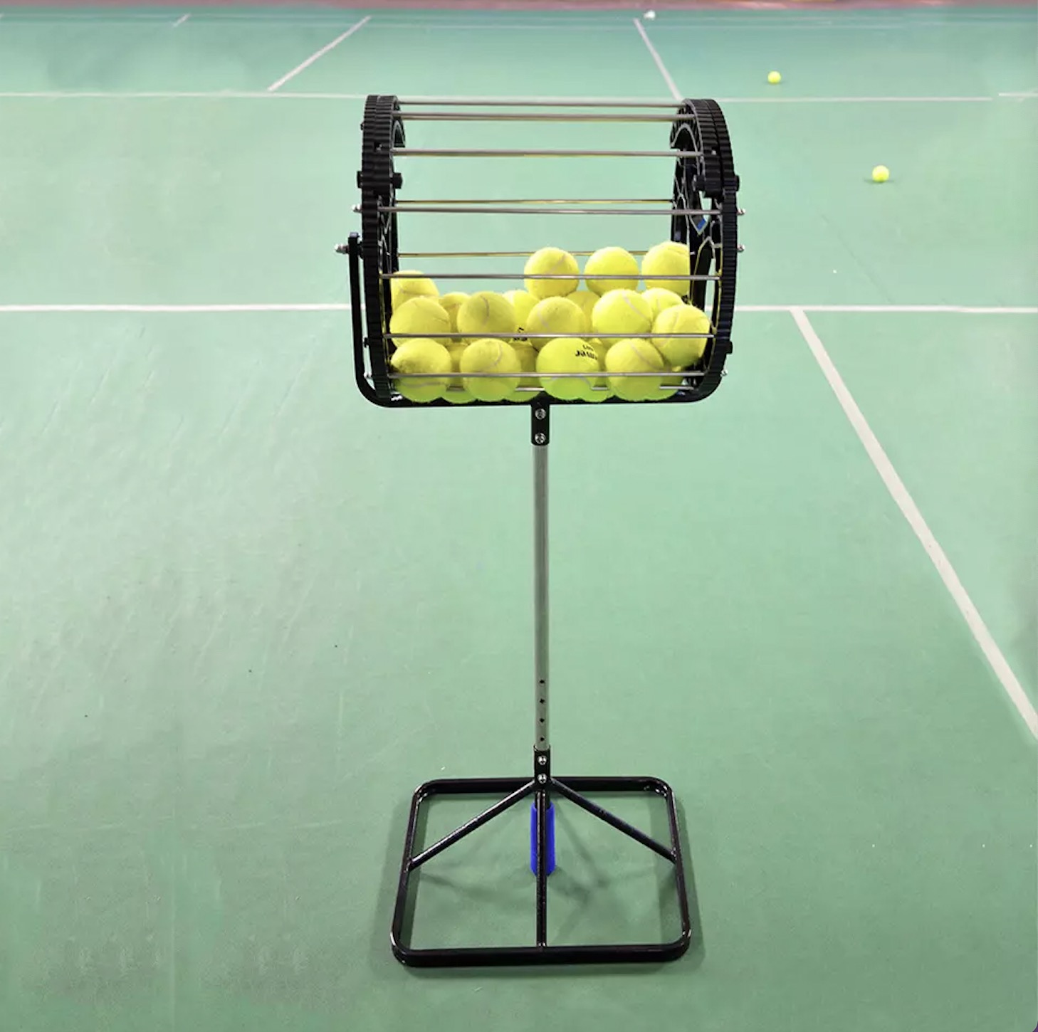 Tennis Club Practical Storage Tennis Ball Portable Hopper Picker with Wheels