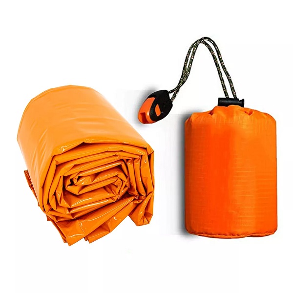 Bivy Emergency Sleeping Bag with Survival Whistle