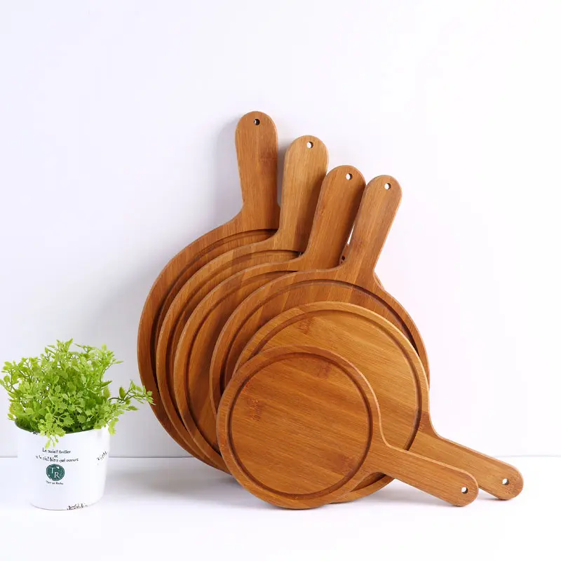 Bamboo wood cutting board, cutting board, restaurant, fruit sushi board, western restaurant, tableware, pizza plate, solid wood food supplement cutting board Featured Image