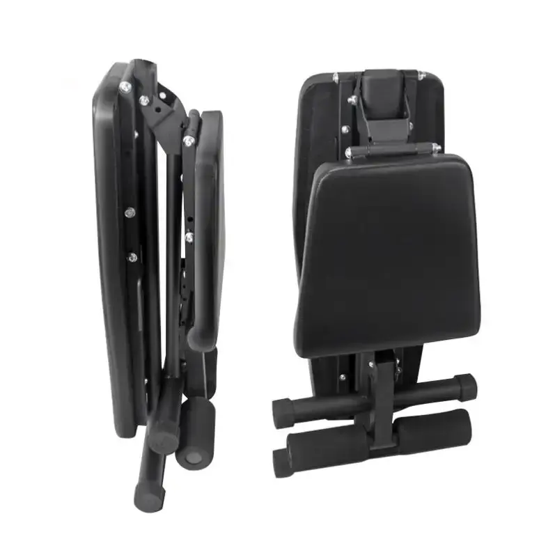 Foldable fitness weightlifting dumbbell stool