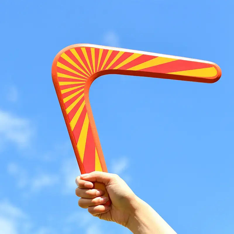 Custom Wholesale Wooden Boomerang Disc Flying Toys for Children Outdoor Sport Game Bumerang Windstick Returning Saucer Featured Image