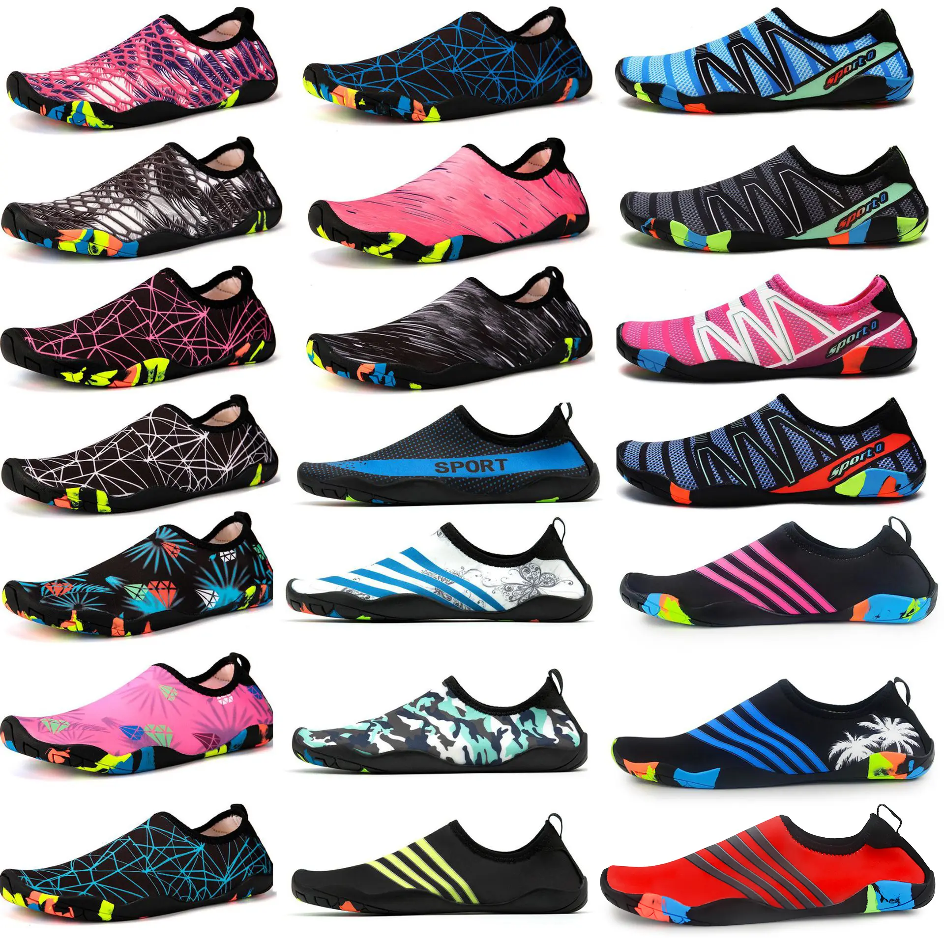 Factory Water Proof Sports Water Sport Shoe Barefoot Print Quick Dry Breathable Beach Shoes Featured Image