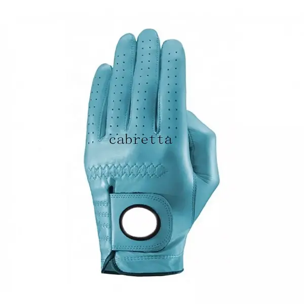 Soft Full Color Cabretta Leather Breathable Golf Glove Sports Customized Logo Golf Gloves Featured Image
