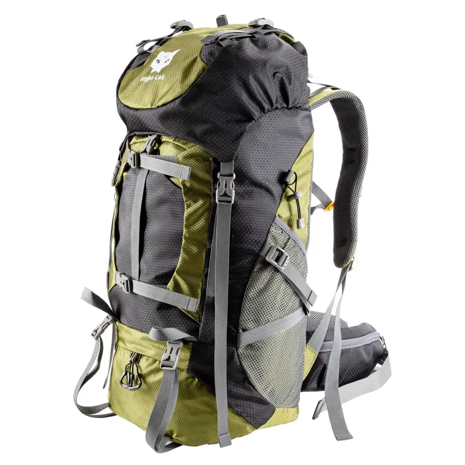 Factory Wholesale Waterproof Large Capacity Mountaineering Camping Travel Bag Hiking Backpack 70l hiking backpack