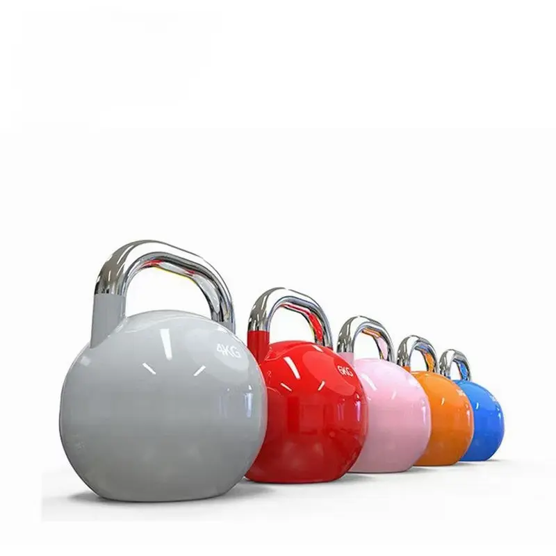 Kettlebell home for women’s jug squat strength training