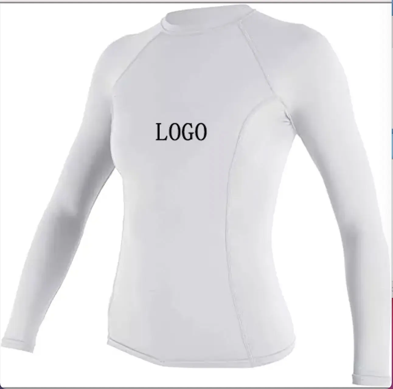 wholesale sublimated long sleeve bjj rash guard top custom logo upf50 long sleeve women’s surfing shirts rash guard