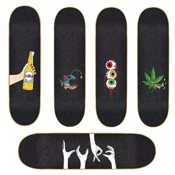 Skateboard Sandpaper Scooter Flower Skateboard Deck Griptape Longboard Abrasive Paper Electric Skateboard Board Grip Tape Featured Image