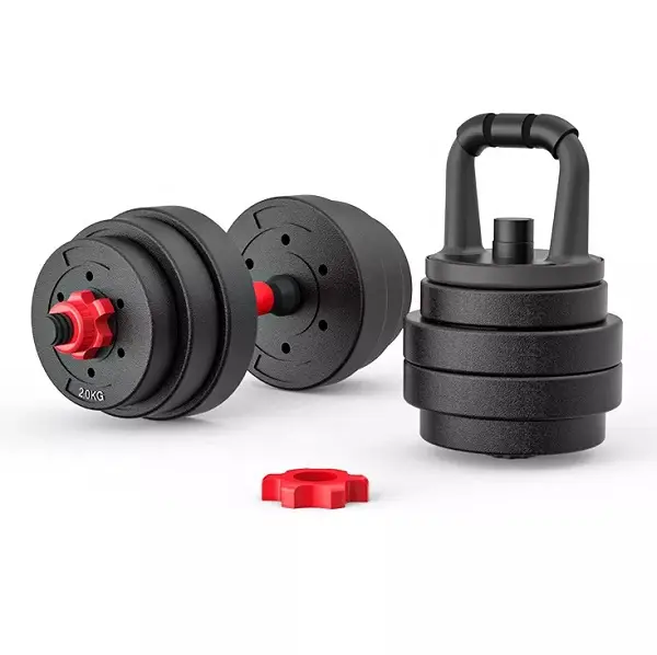Custom Logo Rubber Coated Cement of Weight lifting dumbbell Gym Home Use adjustable Detachable Pair Barbell dumbbells sets 40kg