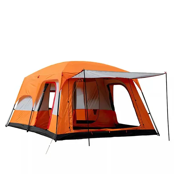 two room extra large outdoor camping tents 4 8 persons waterproof outdoor family luxury big camping tent Featured Image