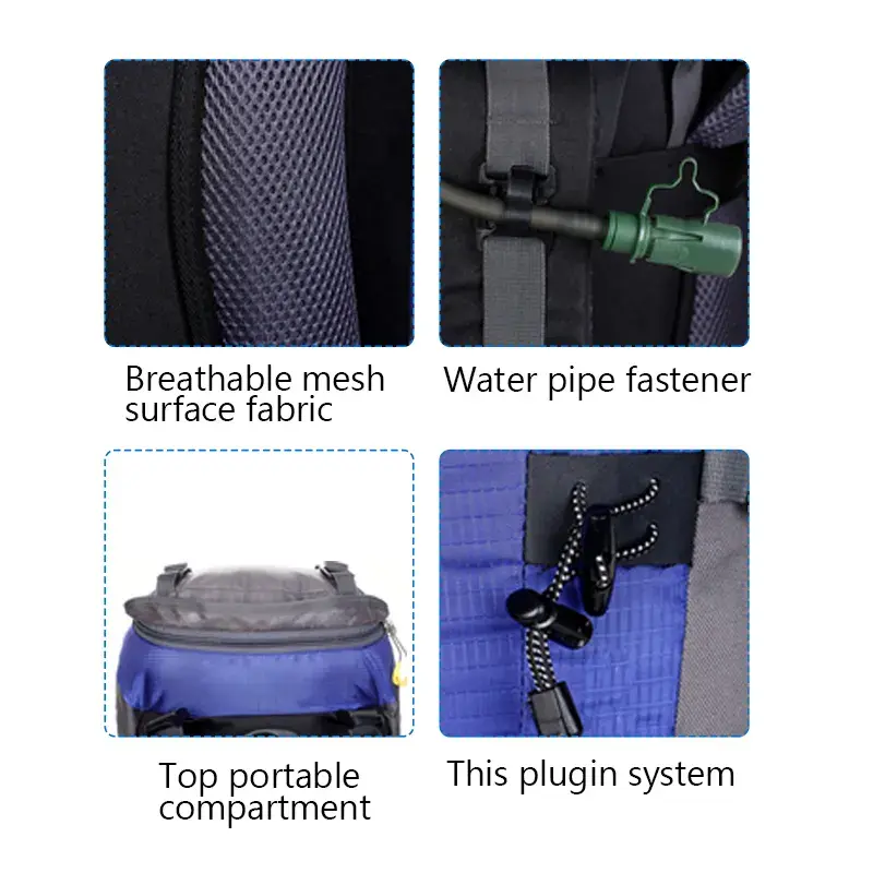 Outdoor Ultralight Travel Sports Bag Waterproof Large Capacity Hiking Backpacks For Men Women