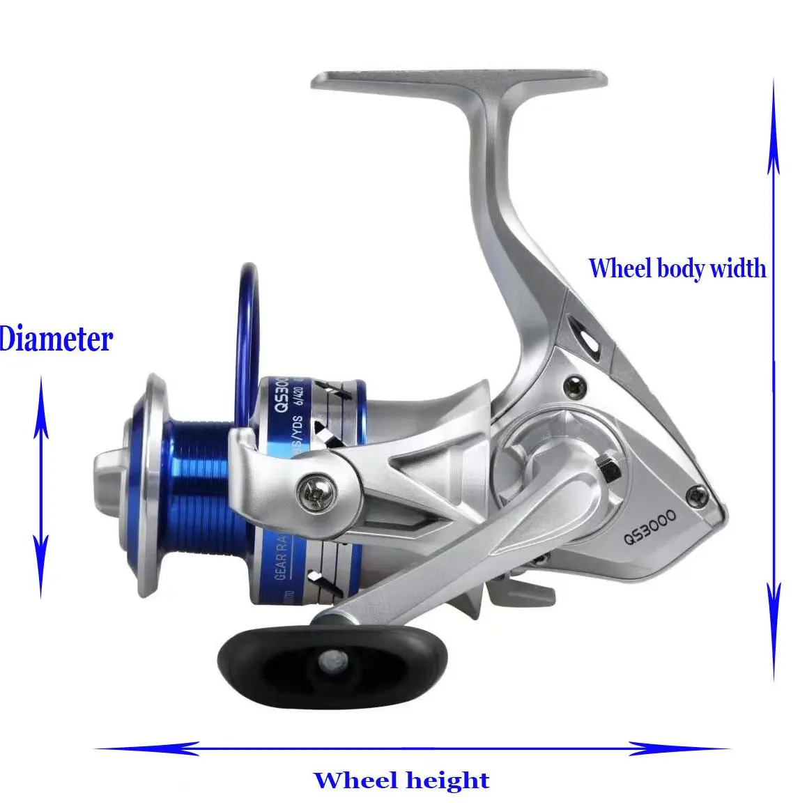 QS spinning reelMetal line cup fishing reelLuya long casting reelFishing reelFishing rod fishing reel