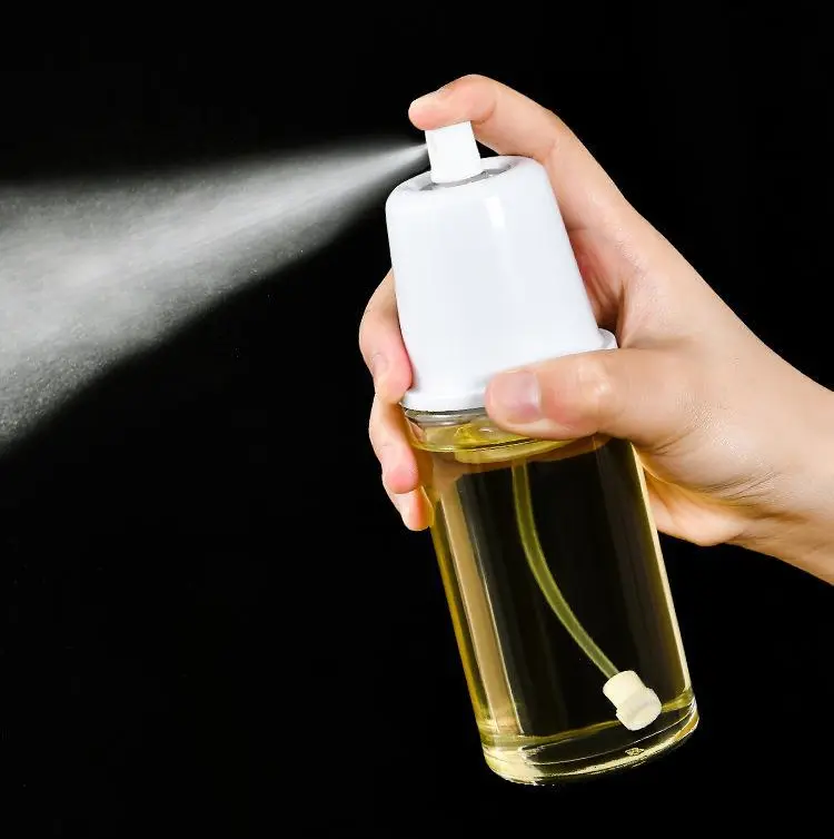 Oil spray can, press-type oil control pot, edible oil watering can, atomization spray bottle, grill kitchen oil spray can 100ml
