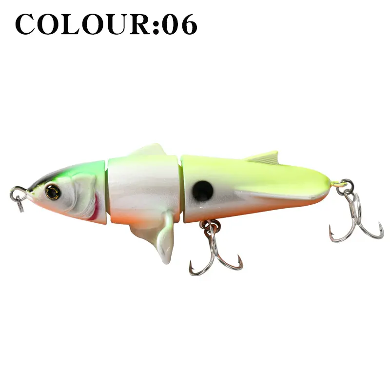 New 3-section propeller surface tractor hard bait 11cm/24g floating pencil plastic Road Runner bionic lure