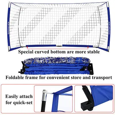 Football Practice Training Net Soccer Goal, Football Goal Net, Folding Soccer Goal Set