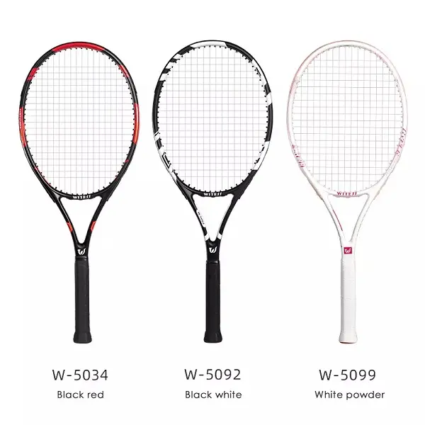 Custom Fashion Deep Blue 27 Inch Beginner Throw-Proof Composite Graphite Racket Tennis For Men And Women