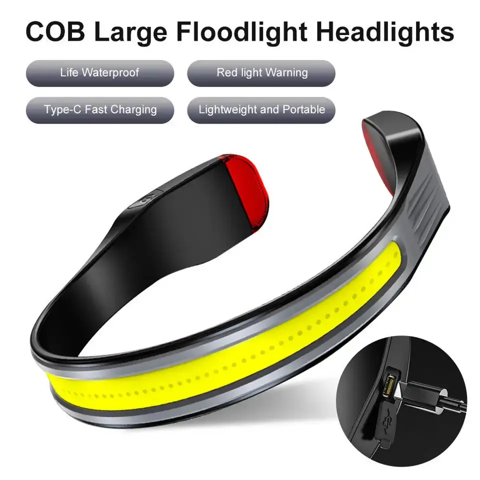 Lightweight waterproof headlamp outdoor running camping hiking