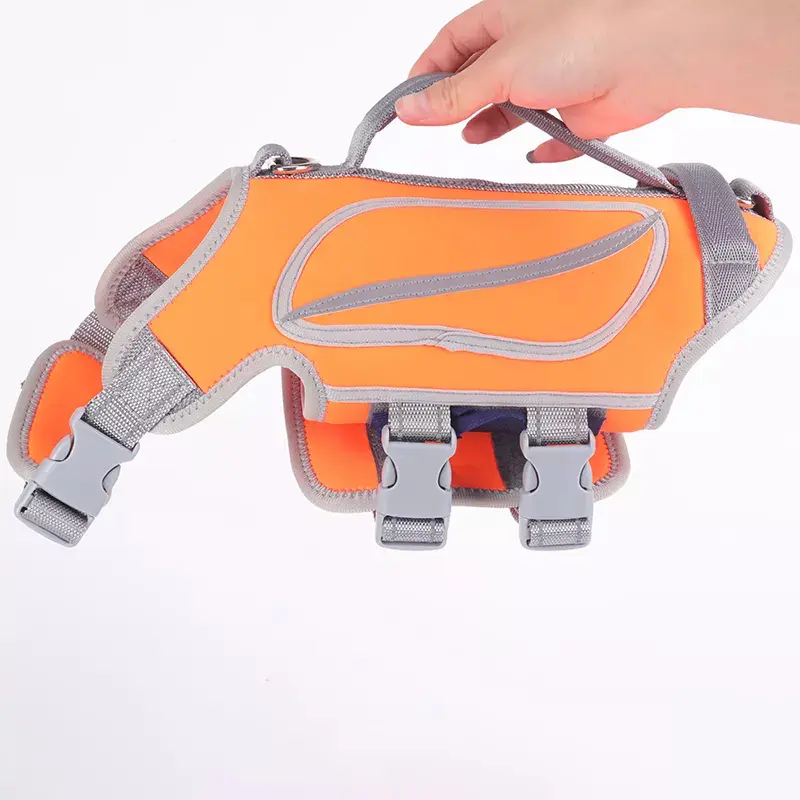 OKEYPETS Breathable Heavy-duty Quick-Release Buckle Safety Pet Swimming Vest Float Coat Dog Life Jacket Featured Image