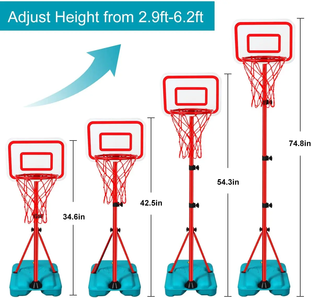 Best Choice kids basketball hoop set game,mini basketball hoop adjustable with stand Featured Image