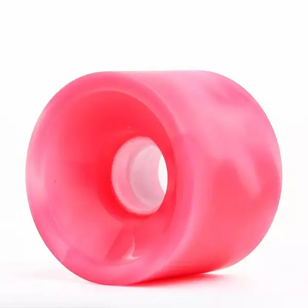 Mixed color Custom Brand Precio de Patinetas de 4 Ruedas PU Wheel Skateboard 65mm Longboard and cruiser skate board wheels