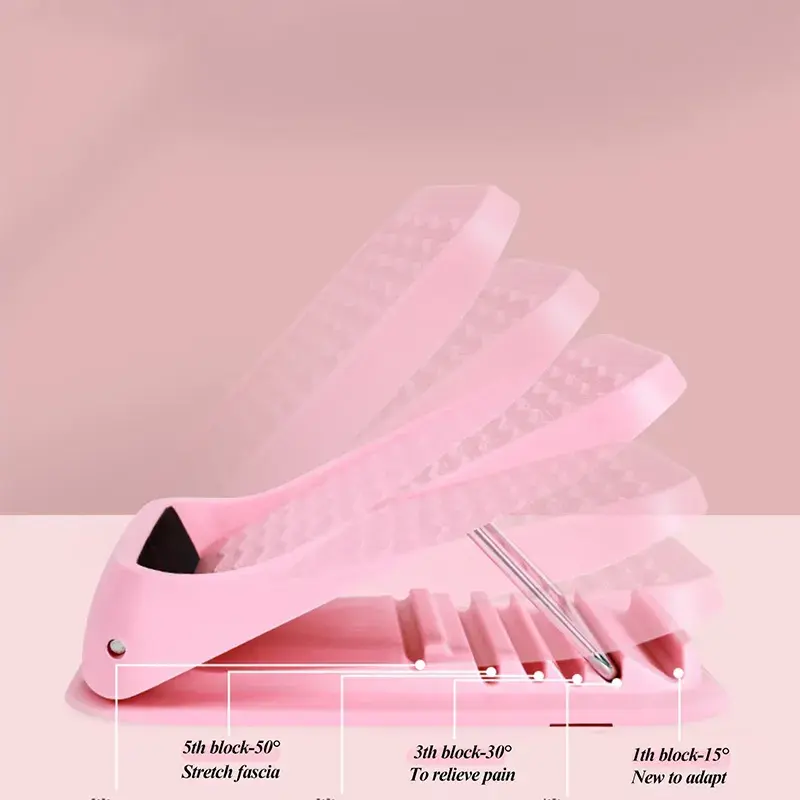 Adjustable indoor foot stretch plate