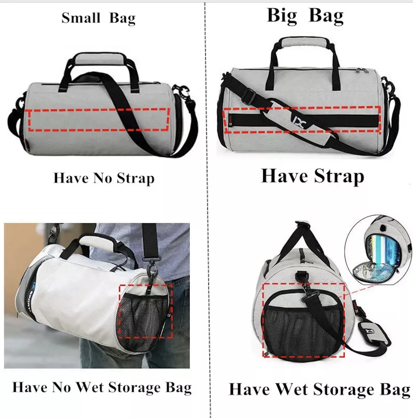 customized large capacity waterproof sports gym bags men women travel duffel bag with shoe compartment
