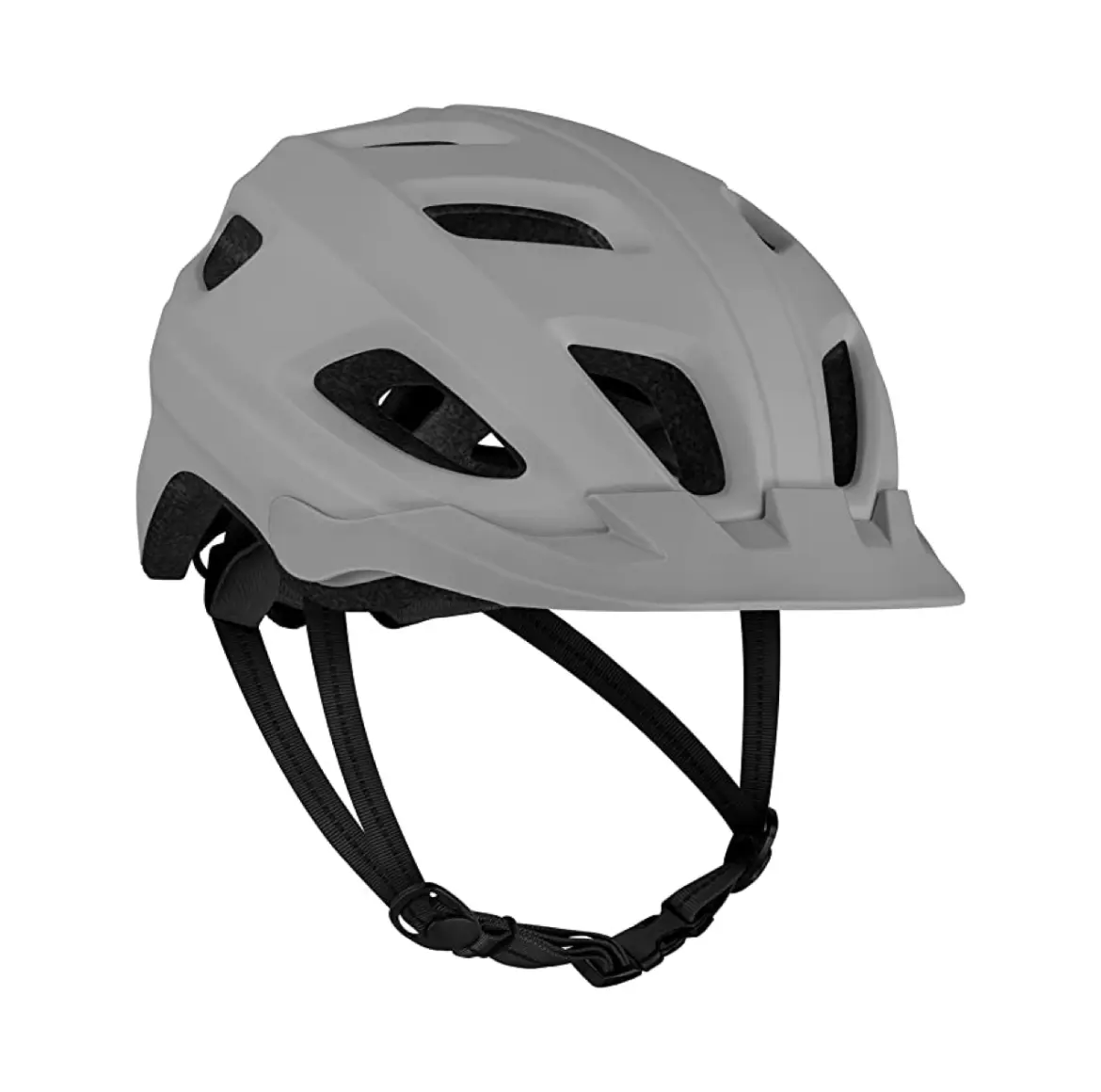 Bicycle helmet with LED safety light adjustable dial and removable visor