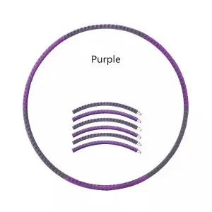 Dropshipping Adult Fitness Equipment Stainless Steel Detachable Hoola Hoops Weighted Hula Ring